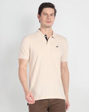 heathered polo t-shirt