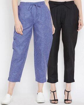 heathered relaxed fit pants