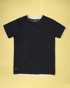 heathered round-neck t-shirt