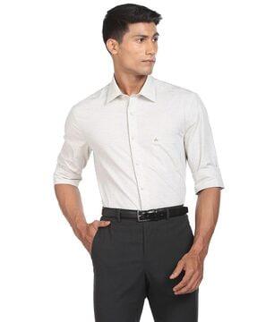 heathered shirt with patch pocket