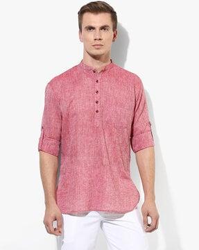 heathered short kurta