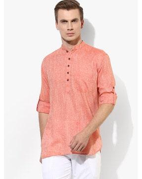 heathered short kurta