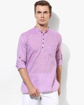 heathered short kurta