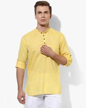 heathered short kurta