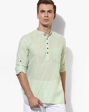 heathered short kurta