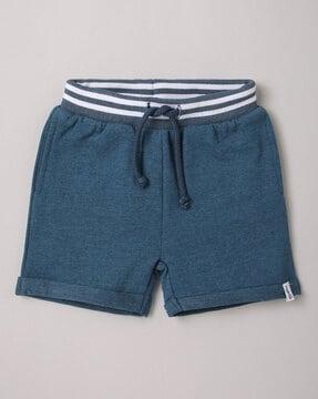 heathered shorts with insert pocket
