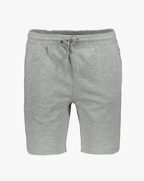 heathered shorts with insert pockets