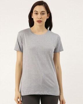 heathered slim fit crew-neck t-shirt