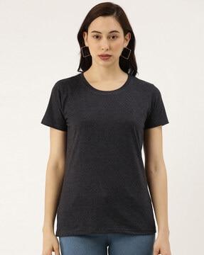 heathered slim fit crew-neck t-shirt