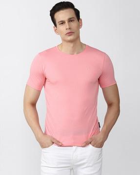 heathered slim fit crew-neck t-shirt