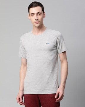 heathered slim fit crew-neck t-shirt