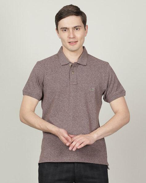 heathered slim fit polo t-shirt