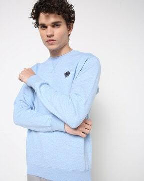 heathered slim fit sweatshirt