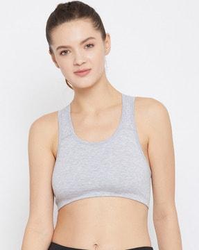 heathered sports bra