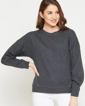 heathered sweatshirt