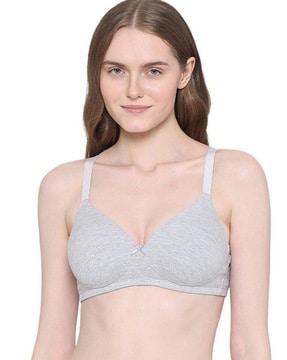 heathered underwired lightly padded t-shirt bra