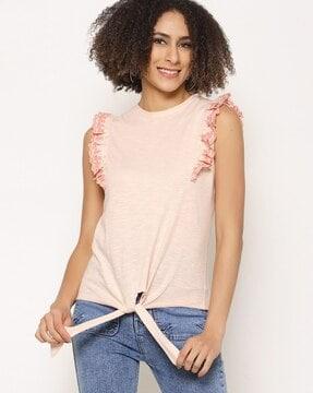 heathered v-neck t-shirt