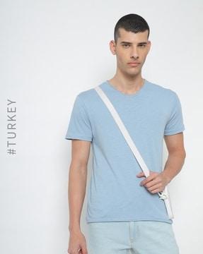 heathered v-neck t-shirt