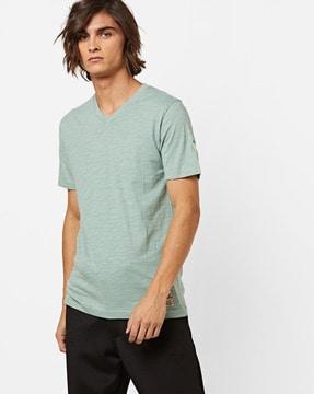 heathered v-neck t-shirt