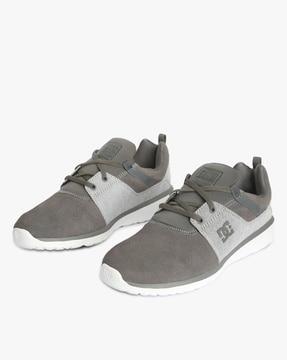 heathrow panelled lace-up sneakers