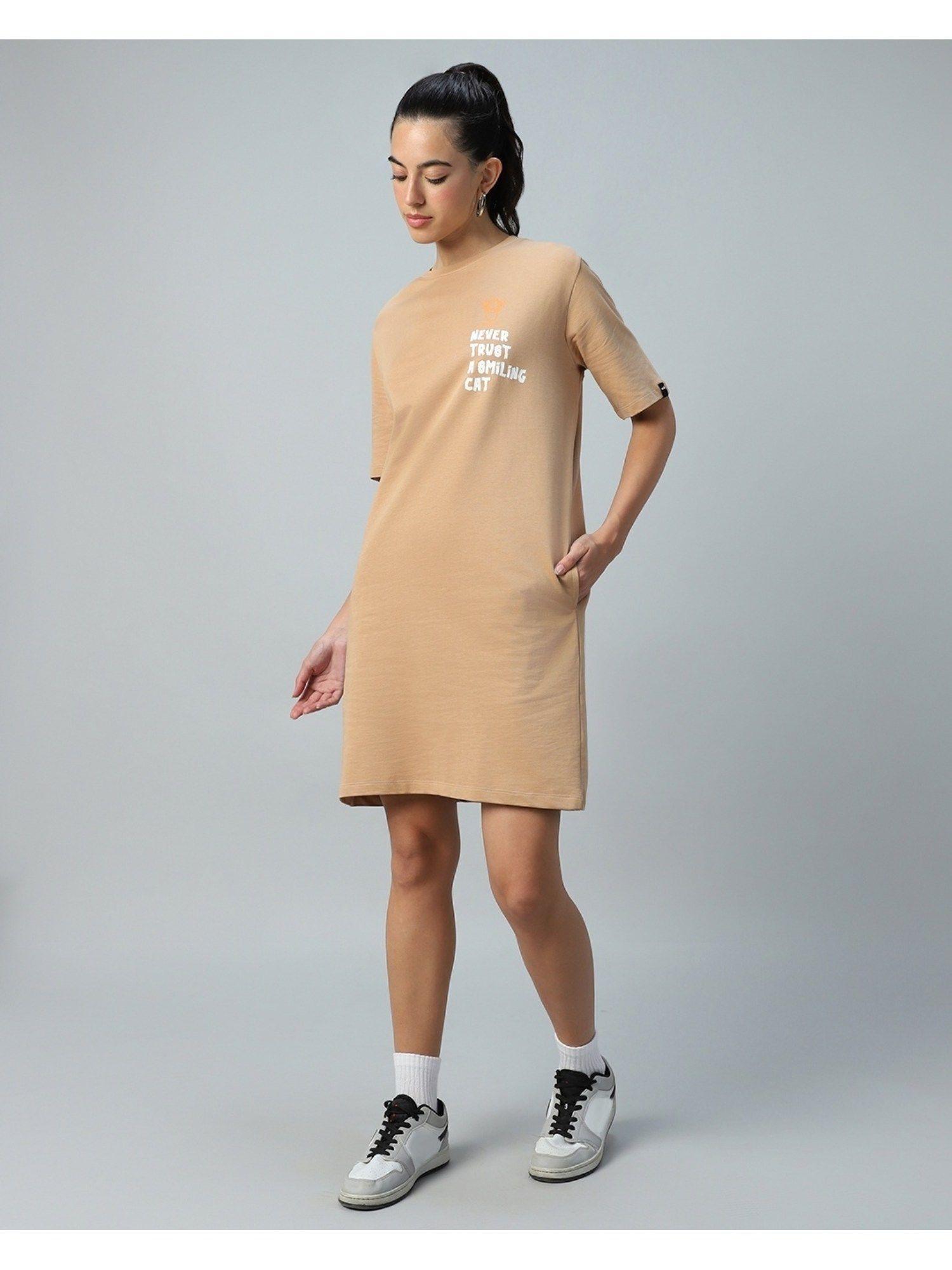 heavy duty 1.0 official merchandise womens graphic printed oversized mini dress