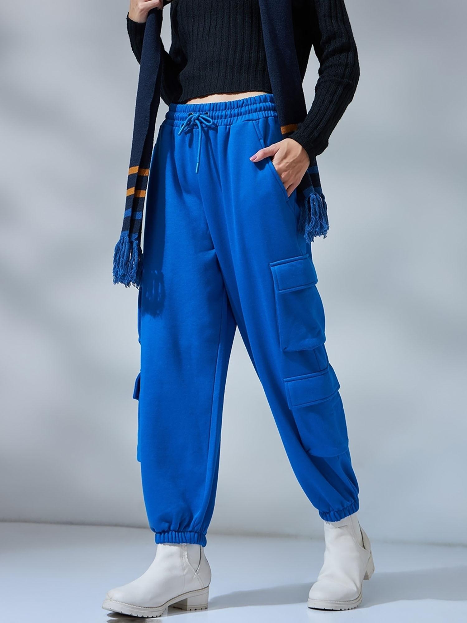 heavy duty 1.0 womens blue super loose fit joggers