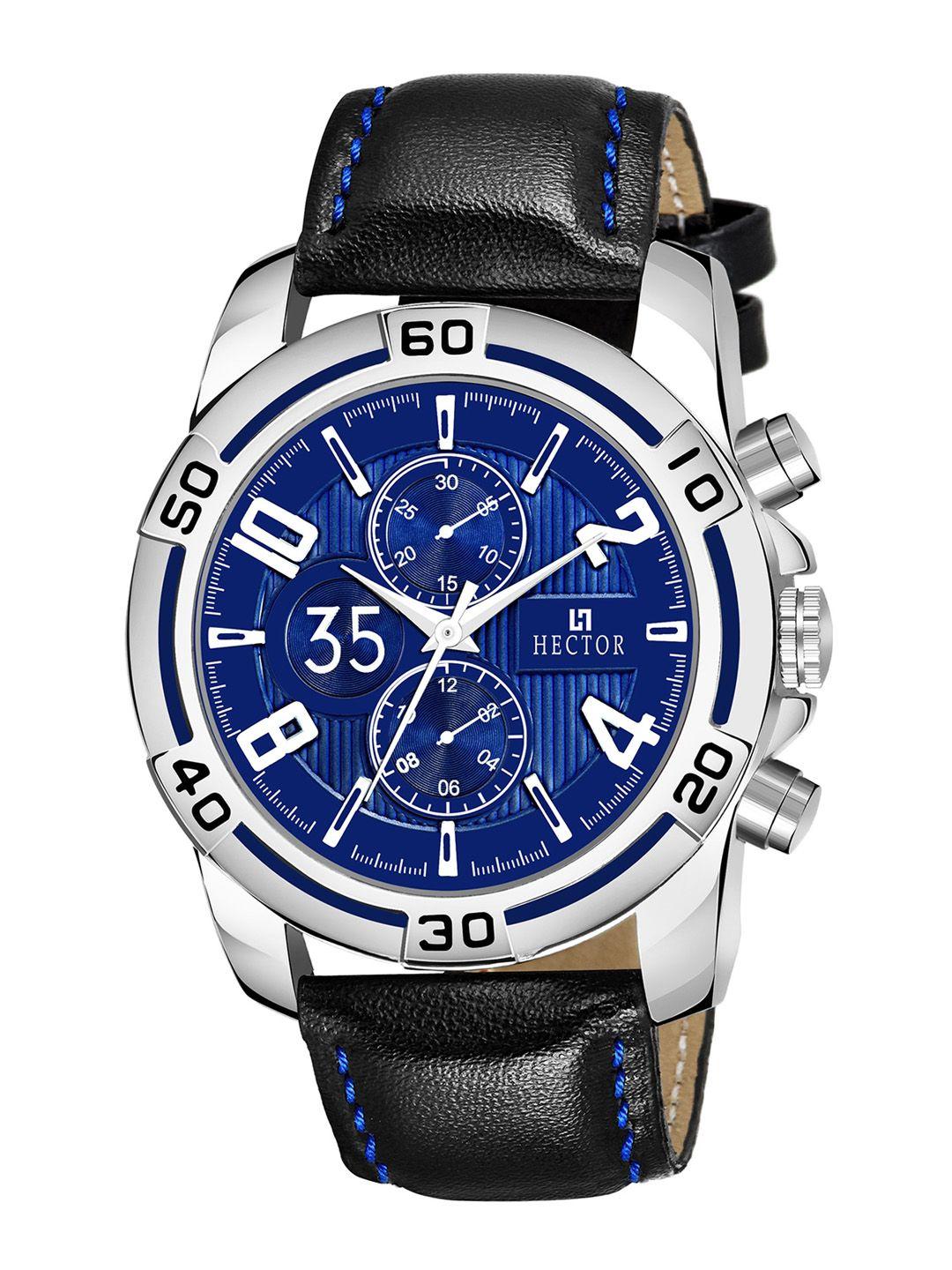 hector men blue analogue watch hc17