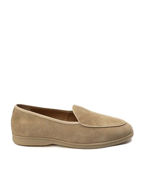 heel & buckle london cream casual loafers