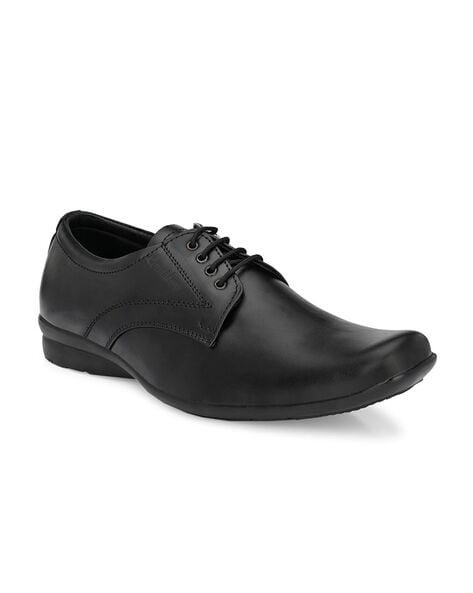 heeled lace-up derby shoes
