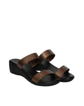 heeled slip-on sandals