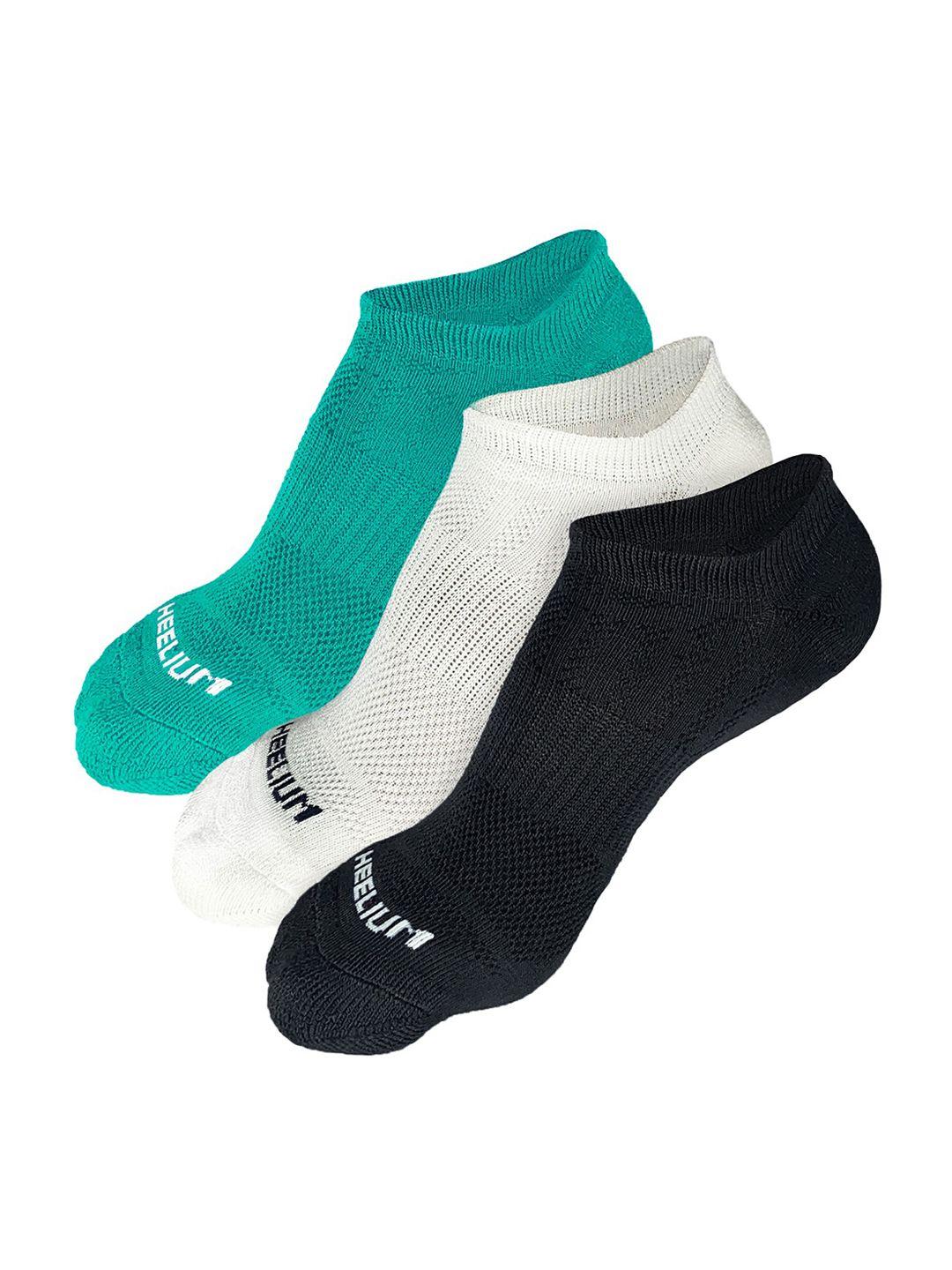 heelium men pack of 3 odour-free breathable anti-bacterial bamboo ankle length socks