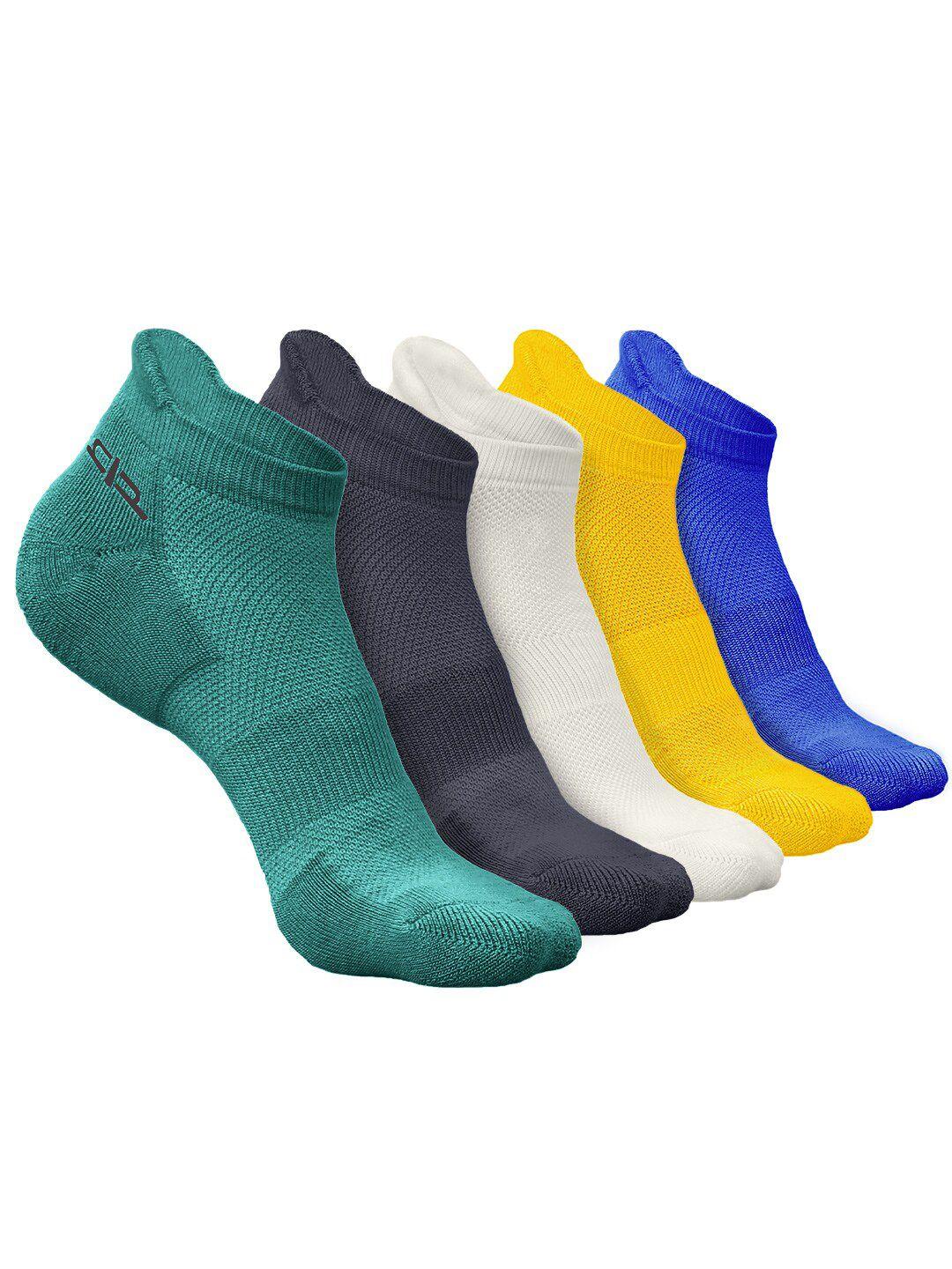 heelium men pack of 5 patterned ankle length socks