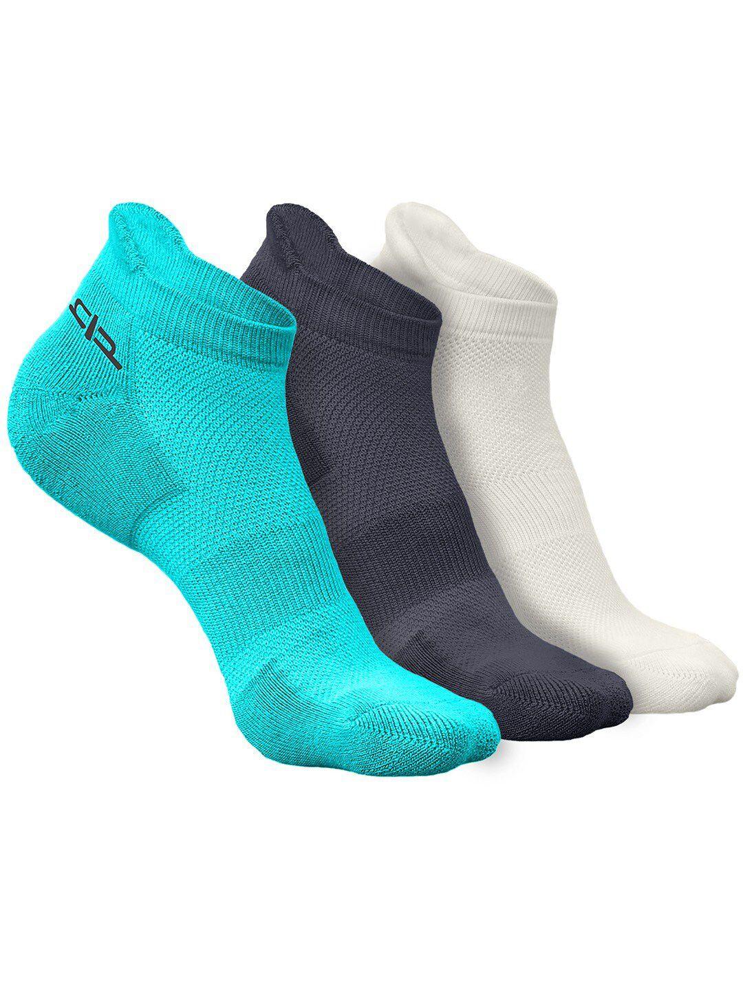 heelium women pack of 3 anti-bacterial breathable ankle length socks