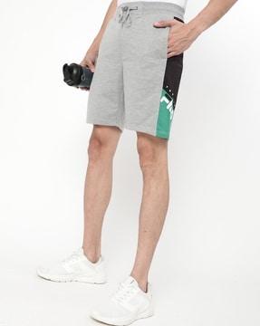 heeradpea heathered city shorts with insert pockets