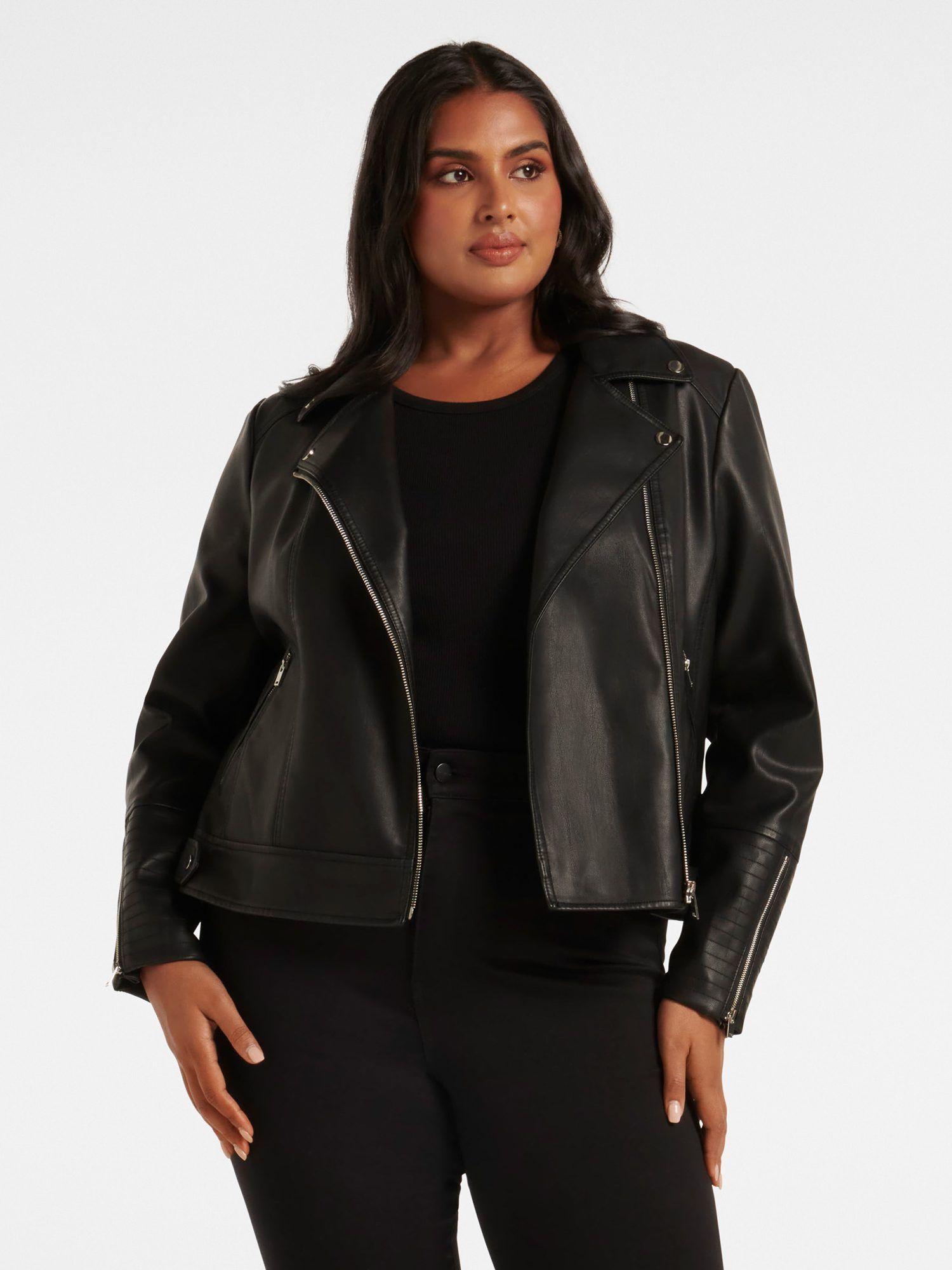 heidi curve pu biker jacket