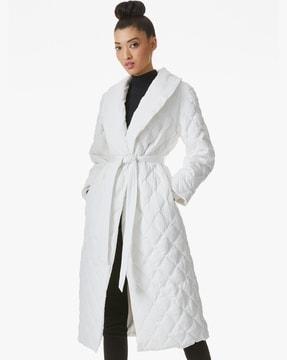 helena shawl collar puffer coat