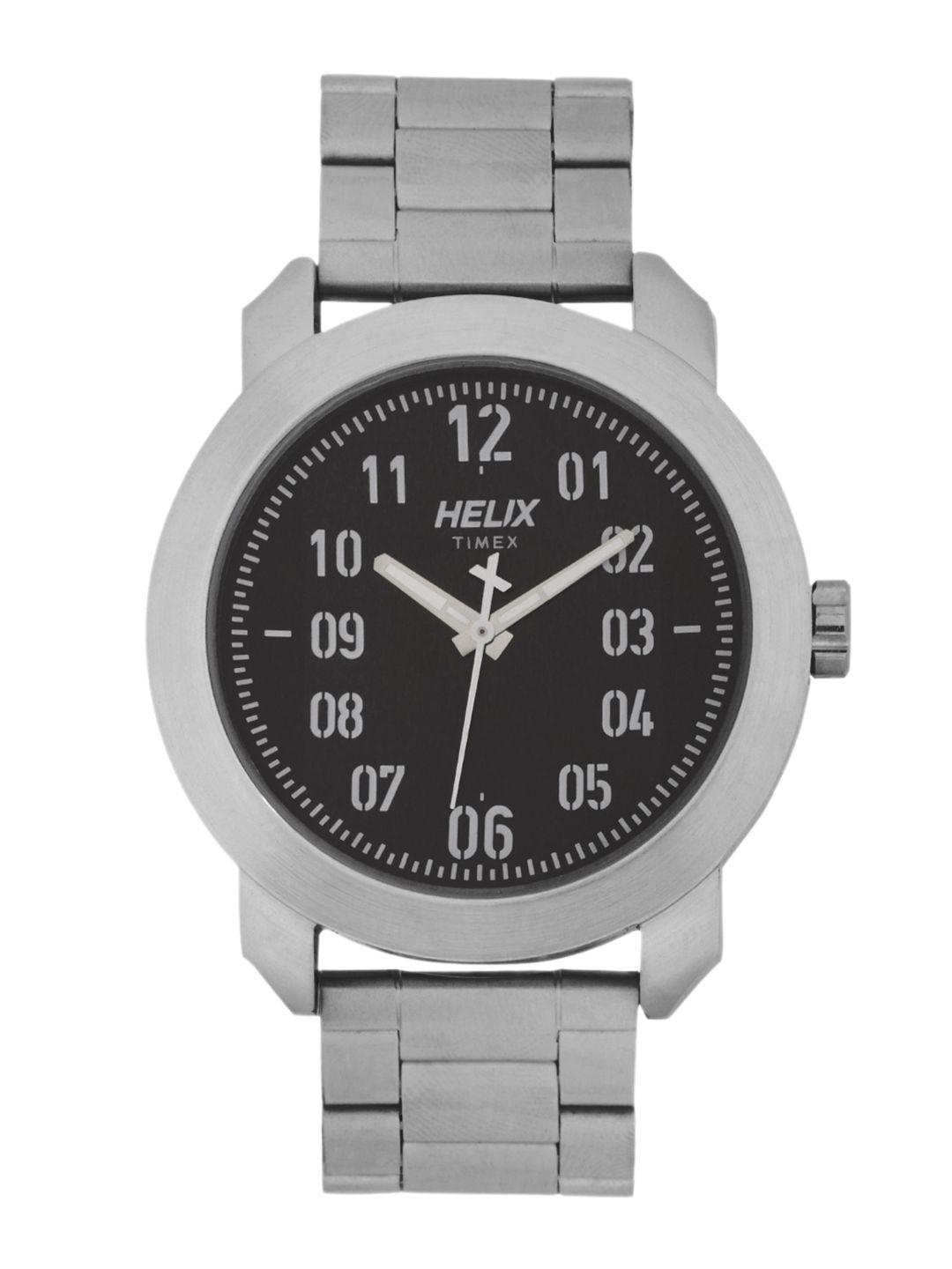 helix men grey analogue watch tw036hg05