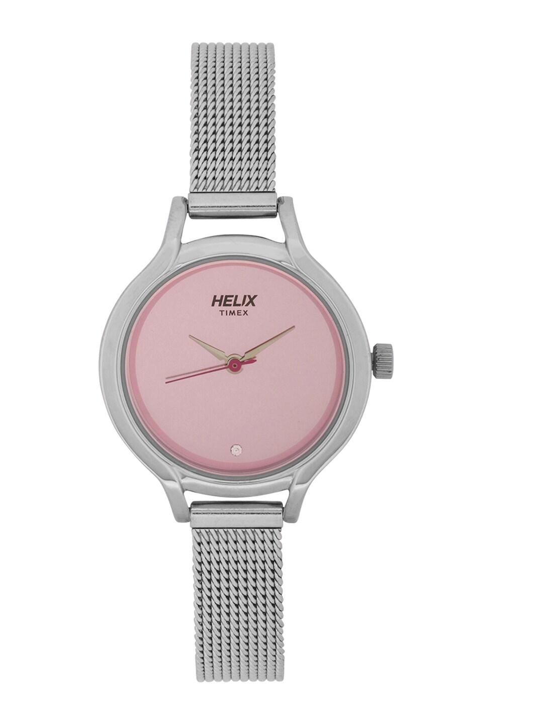 helix women pink analogue watch tw027hl10