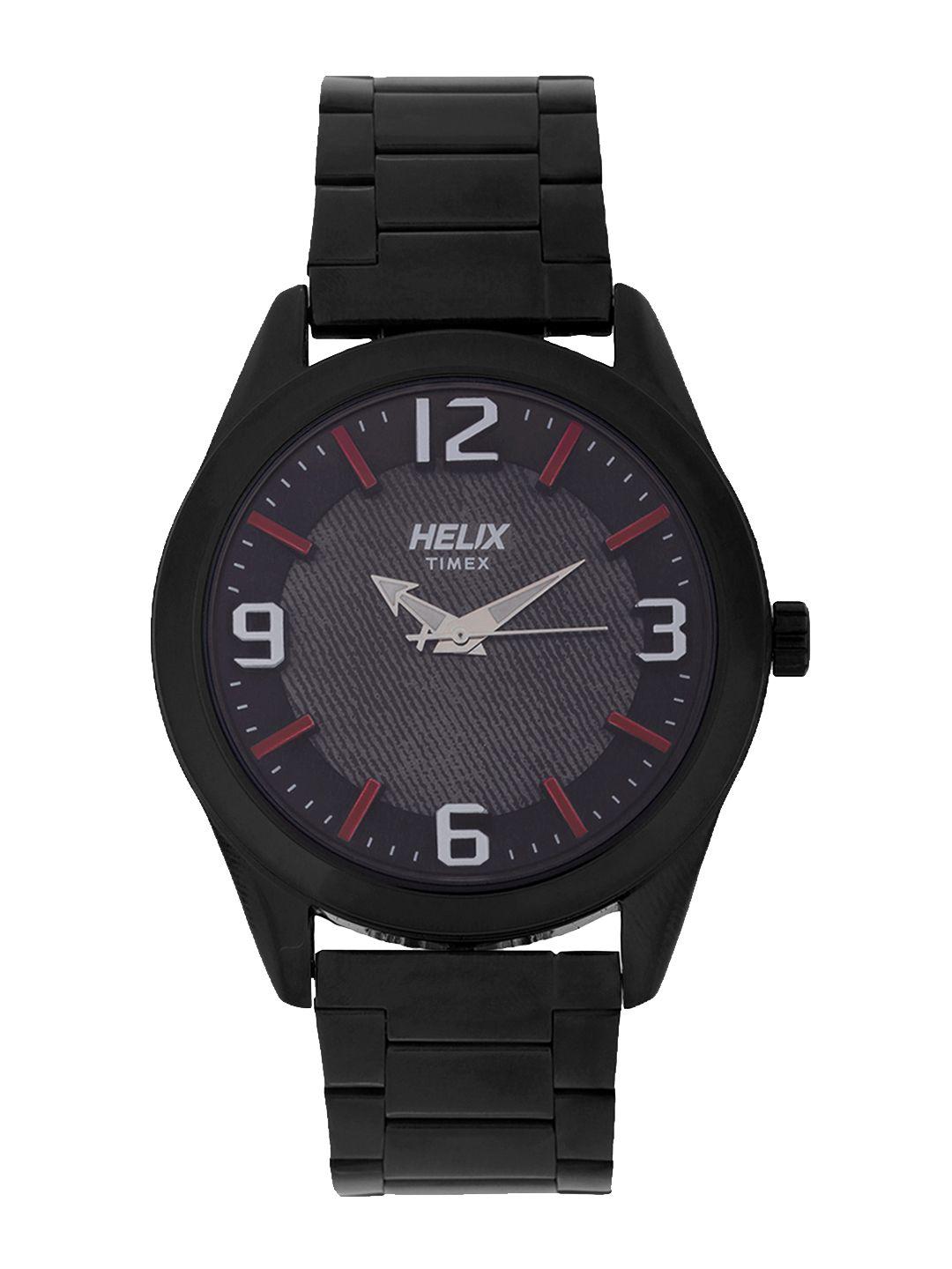 helix men grey analogue watch tw031hg17