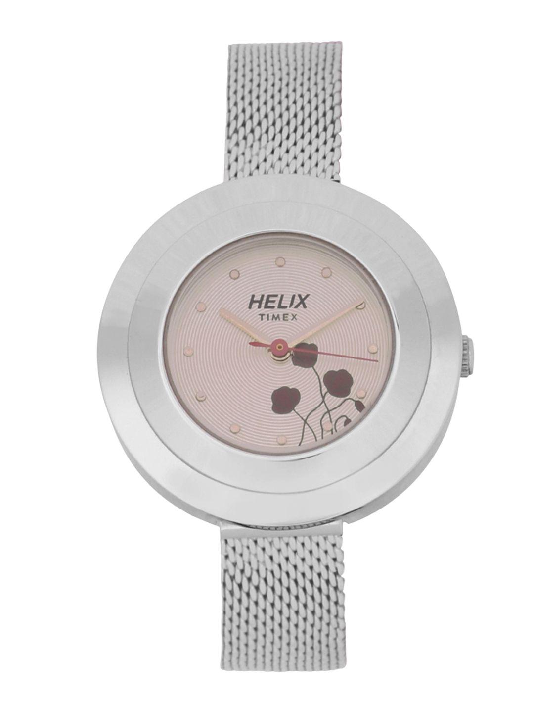 helix women silver-toned analogue watch - tw038hl04