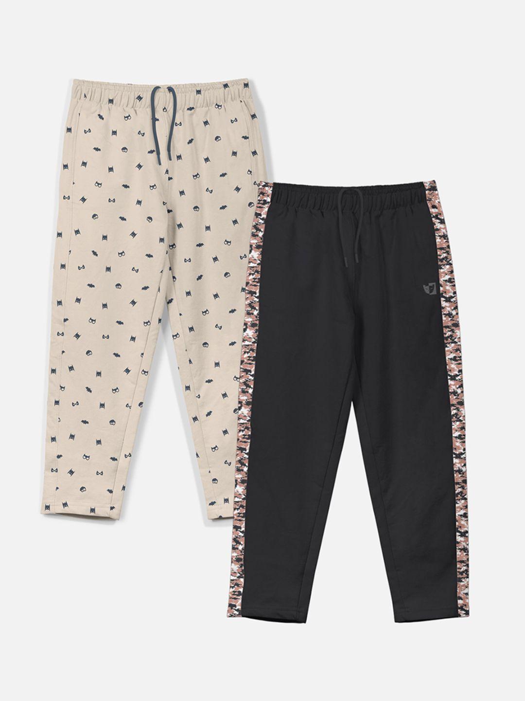 hellcat boys pack of 2 printed track pants