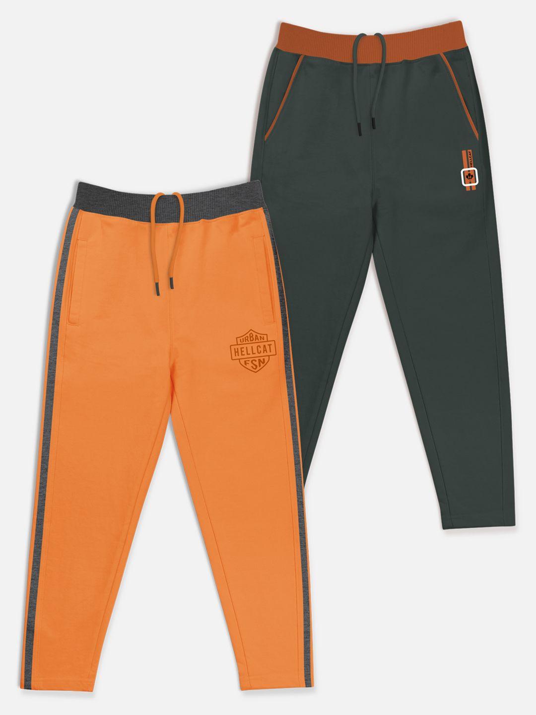 hellcat boys pack of 2 solid cotton track pants
