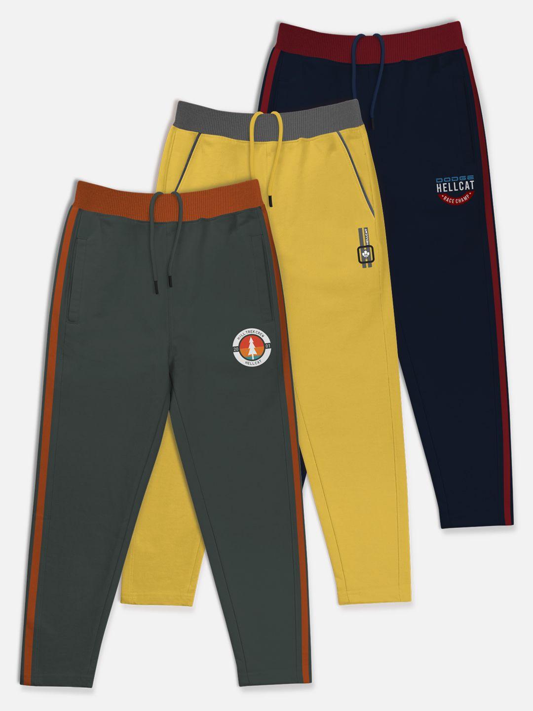 hellcat boys pack of 3 solid track pants