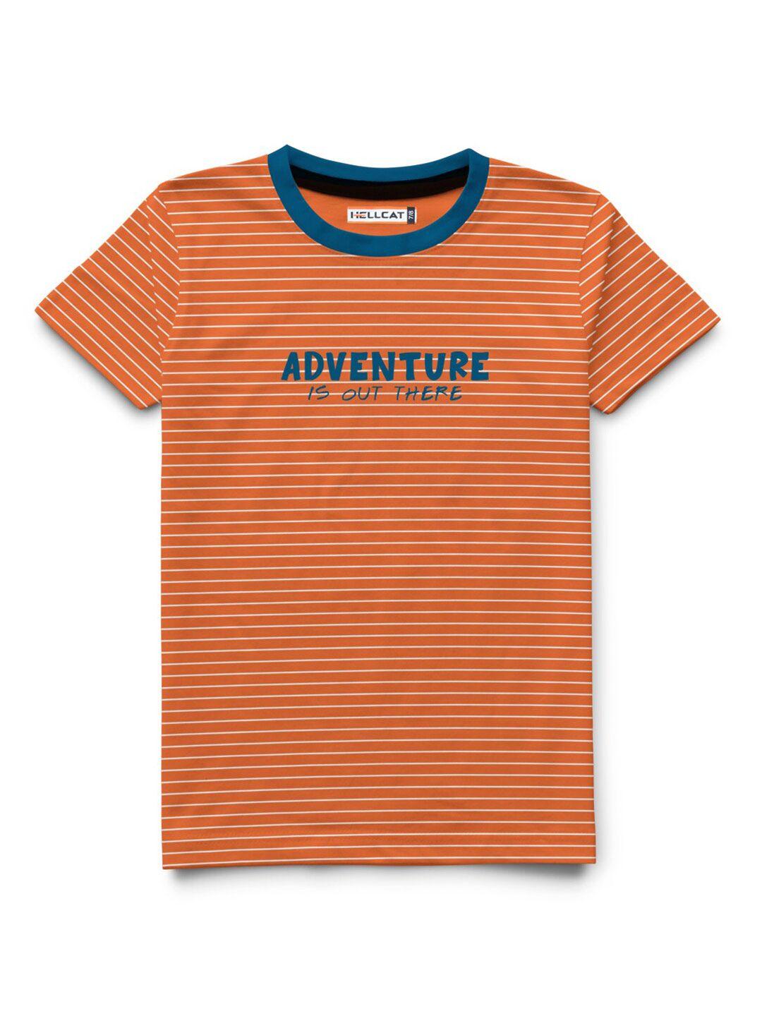 hellcat boys striped cotton t-shirt