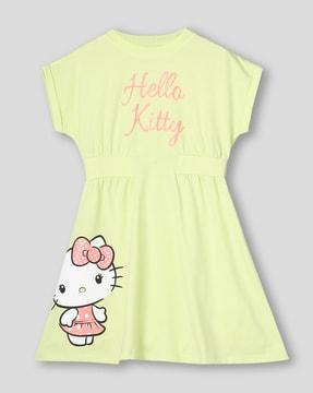 hello kitty print relaxed fit dress