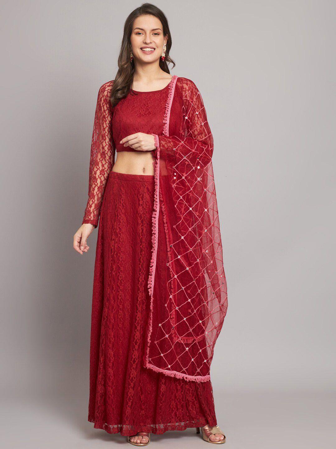 hello design embroidered ready to wear lehenga & blouse with dupatta