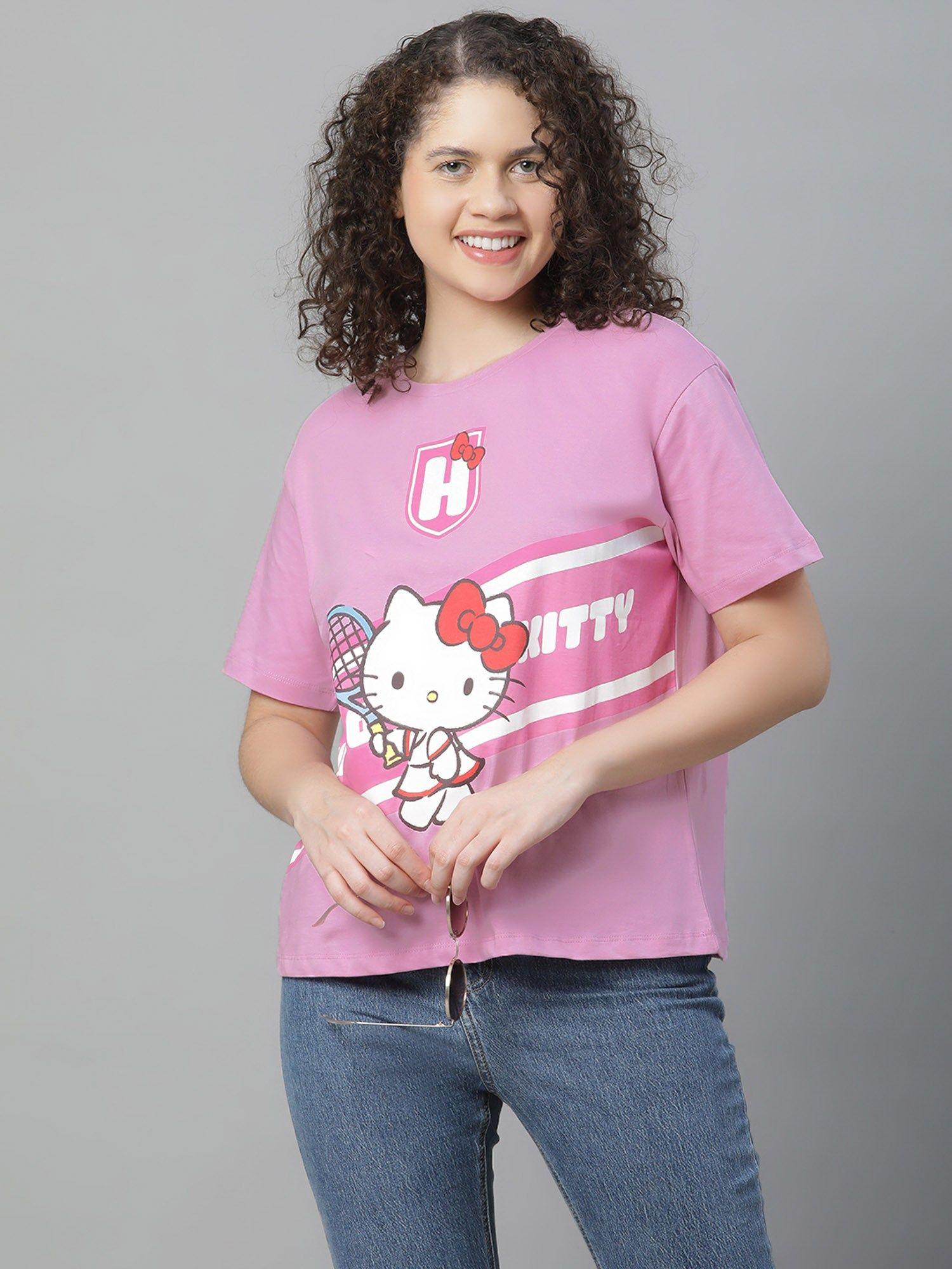 hello kitty printed relax fit t-shirt for women