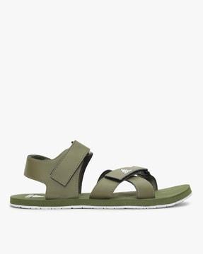 hengat strappy sandals with brand logo