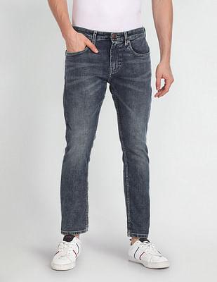 henry crop regular fit blue jeans