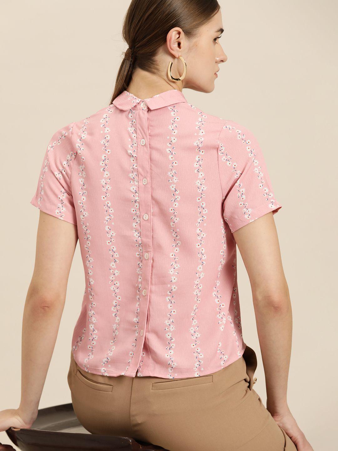 her by invictus floral print shirt style top